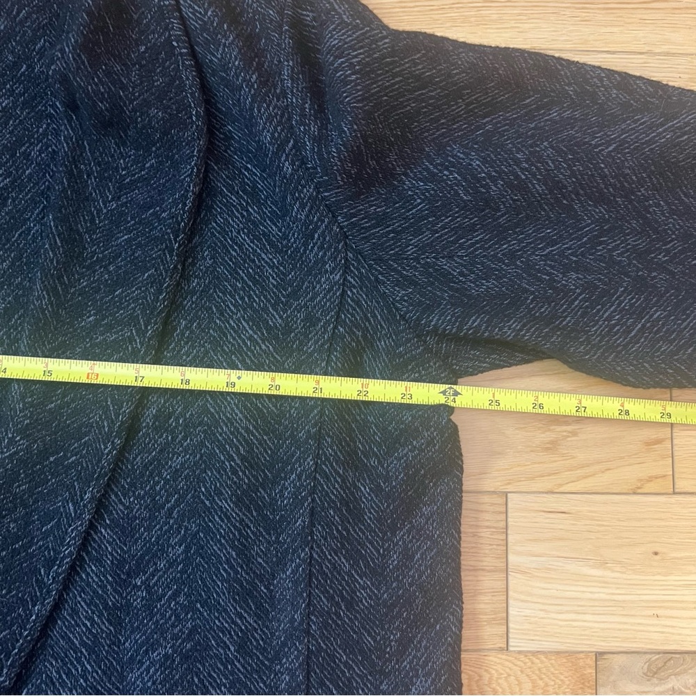 Eileen Fisher Sweater Shawl Open Front Cardigan Wool Blend Gray Size XL - Picture 4 of 9